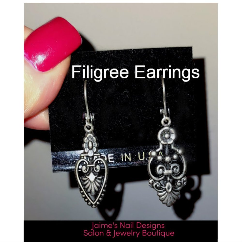 Silver Filigree Earrings
